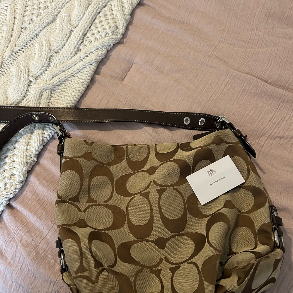 Coach Brown and Tan Crossbody Bag